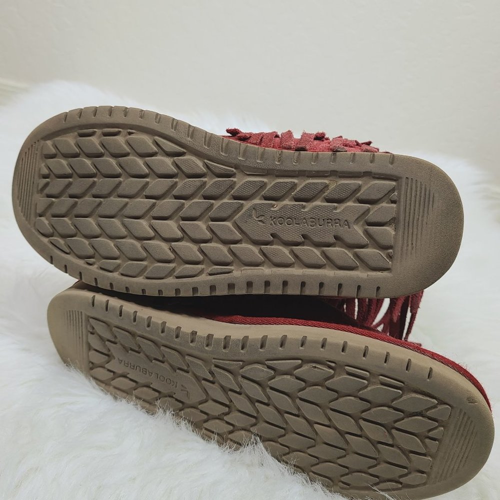 Koolaburra By Ugg Suede Tiered fringe Boots - Picture 9 of 13